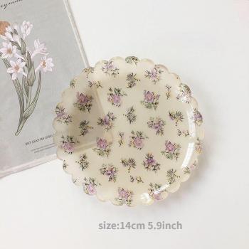 Blumenmuster Kuchenplatte aus Acryl