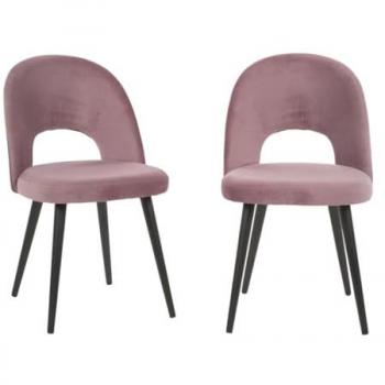 Chaises Rose Velours