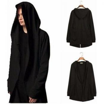 LOVZON Männer Kapuzenjacke im Hip-Hop-Stil