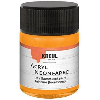 Kreul Neon Acrylfarbe, 50 ml, neonorange