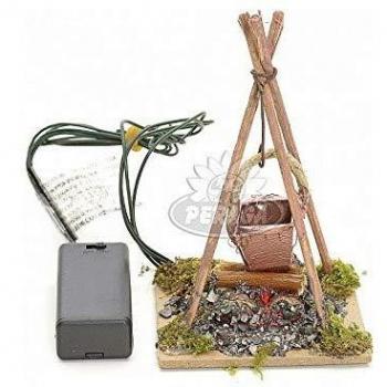 Fuoco LED Multicolore 6,5 x 7 cm