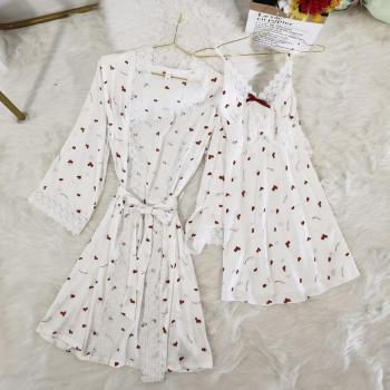 Robe de Nuit Kimono Imprimée pour Femmes