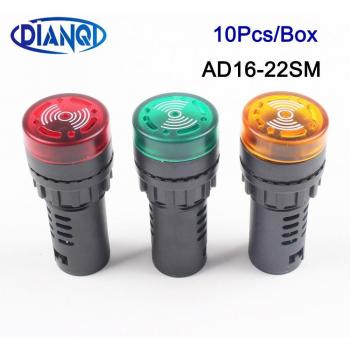 Luz de Señalización LED Activa 22mm con Buzzer