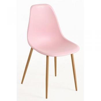 Set Mykle de 4 Sillas Rosa para Comedor