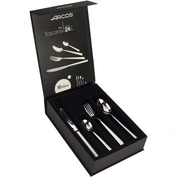 Juego de cubiertos Arcos Toscana 572400 monoblock de una pieza de acero inoxidable