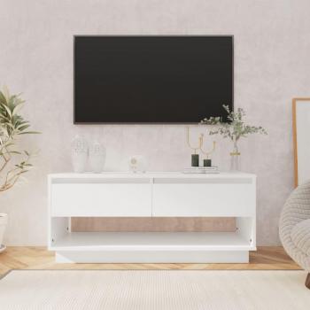 Mobile TV Bianco 102x41x44 cm in Legno Costruito