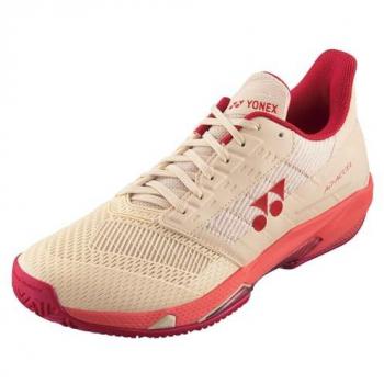 Power Cushion Ad-Accel de Yonex: zapatilla para cualquier superficie, femenino, beige/rosa
