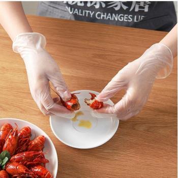 Latex‑freie Einweg‑PVC-Handschuhe für Küche und Haushalt – 100 Stück