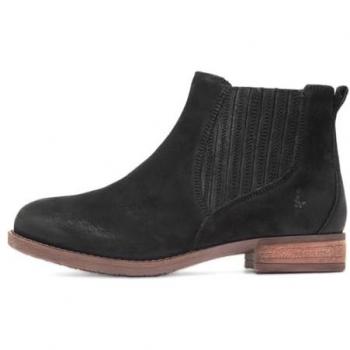 Hush Puppies Edith Lederboots für Frauen Schwarz