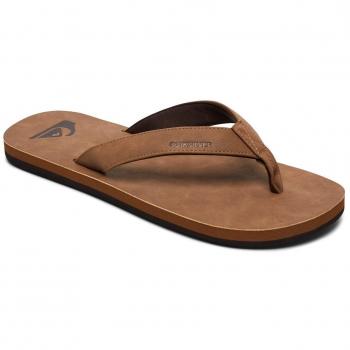 Quiksilver Herren Flip Flops Molokai Nubuck, Tan, 40 EU