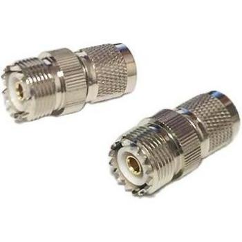 Conector Coaxial TNC Macho a UHF Jack