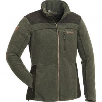 Dámská fleece mikina PINEWOOD Diana 3067 olivová/hnědá XS