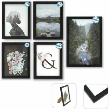 Contemporary Black Wood Photo Montage Frame 23x28cm