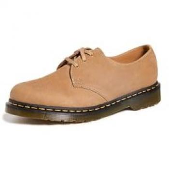 Dr. Martens 1461 Brown Flat Laced Shoes for Men, Size: 7 UK / 8 US