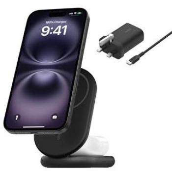Black Belkin Buslink Dual USB-C Charging Dock