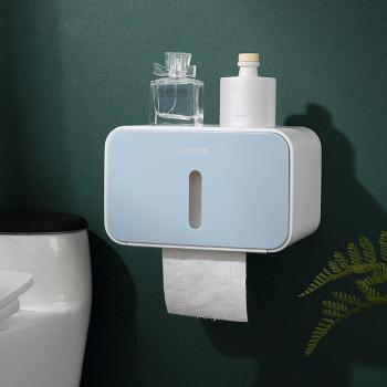 Soporte de papel higiénico con bandeja de almacenamiento