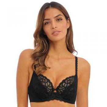 36F Black Wacoal Raffine Underwire Bra