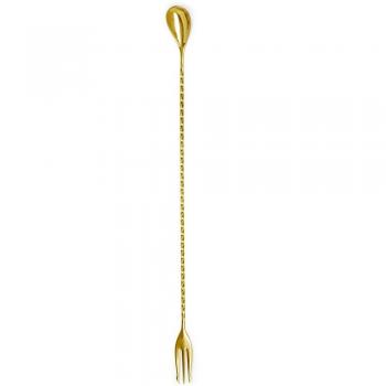 Gold 40‑cm Triple‑Blade Stirrer