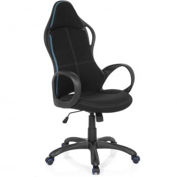 TRON GI Chefsessel für PC‑Gamer – Drehstuhl in Schwarz/Blau (Model 621901)