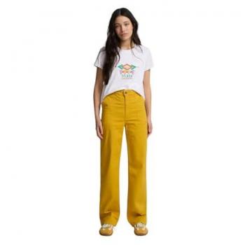Pantalón Culotte Denim Trenza Dorada “Rayos de Sol”