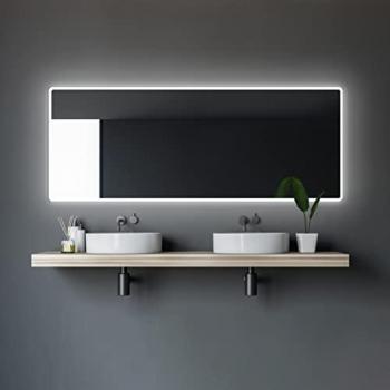 Lumière d’Azur Talos – Miroir de baignoire 180×70 cm, éclairage intégré