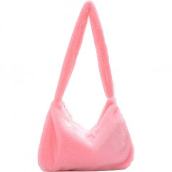 Furry Fluffy Faux Fur Handbag for Women