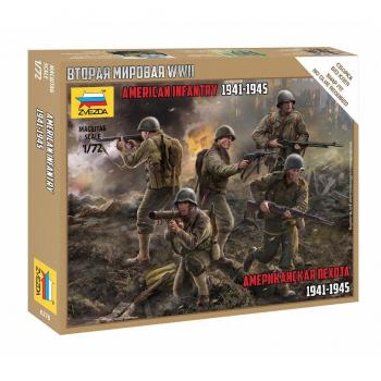 Kit de Soldados Infantería Americana Segunda Guerra Mundial 1/72