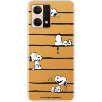 Funda Peanuts Snoopy Rayas para Oppo Reno 7 4G Oficial