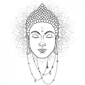 Sticker Mural Bouddha Méditation
