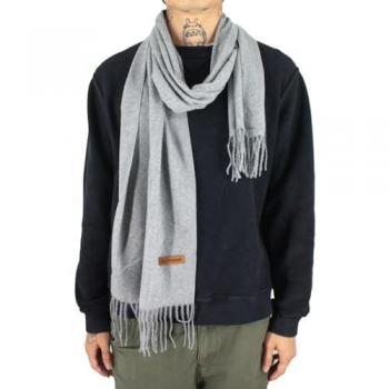 Écharpe Noa gris toucher cachemire pour homme