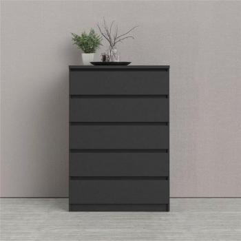 Naia Sideboard INOSIGN – Schwarz, 77 cm Breite, abgerundete Kanten