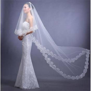 3M Long Lace Wedding Veil