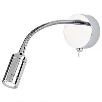 Aplique de Lectura Orientable LED 0,75 W 3000K Metal Cromo
