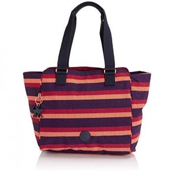 Kipling Women's Shoulder Bag, Julienne BP, Red Stripe Edition