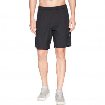 2XU Elite RunFit 9″ Short, Men's 2-in-1 Compression – Black/Silver
