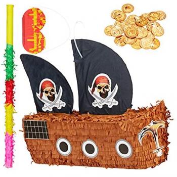 Piñata Côtière 3D – Navire, Bâton, Masque