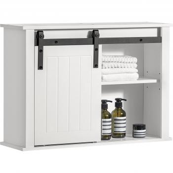 Armoire Murale Suspendue avec Porte de Grange