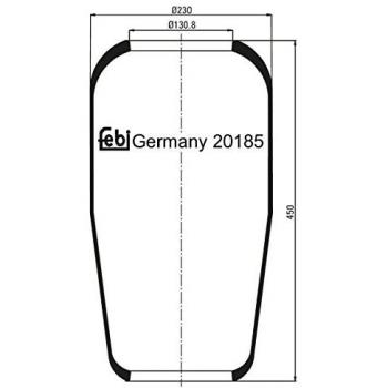 FEBI BILSTEIN Luftfederung Federbalg 20185