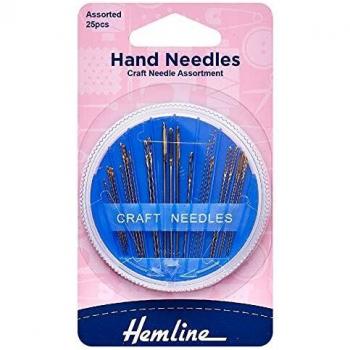 Hemline Assorted Hand Sewing Needles 25 Pack