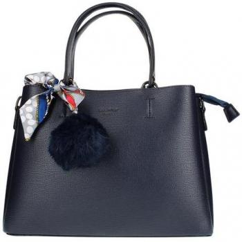 Eleganza francese: borsa blu con foulard Gallantry