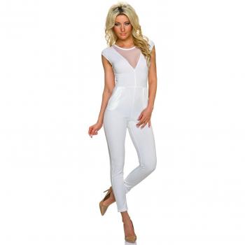 Silberner Cat‑Suit „Transparenz‑S“