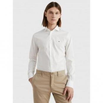 Popelín Blanco TH Flex Shirt Tommy Hilfiger para Hombre