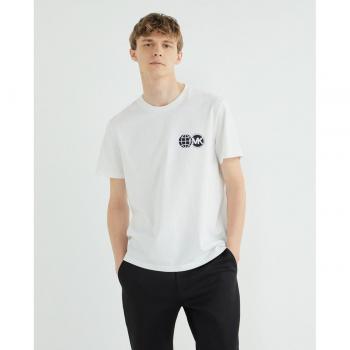 Logotipo Michael Kors Camiseta Masculina de Algodón