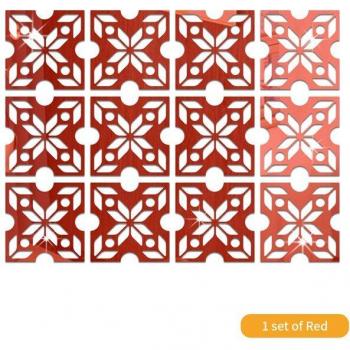 9-Color Decorative Mirror Decal