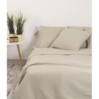 Funda nórdica beige de algodón 100%, no se plancha, para cama de 105 cm