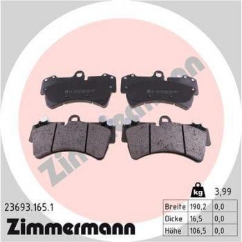 Pastiglie freno Zimmermann 23693.165.1