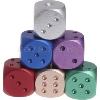 Polyhedral Metal Dice for Gaming 16x16x16mm