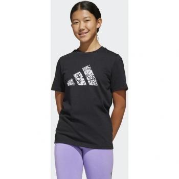 Adidas Animal-Print Mädchen T-Shirt Schwarz