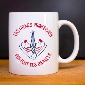 White Mug for Sneaker-Loving Princesses