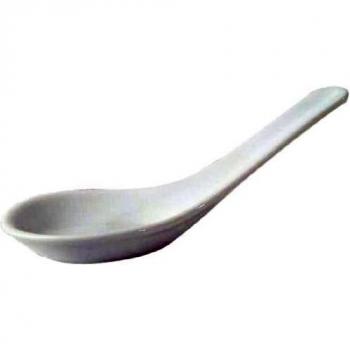 Traditional Oriental Chinese Spoons 125mm in White (24 Pieces)